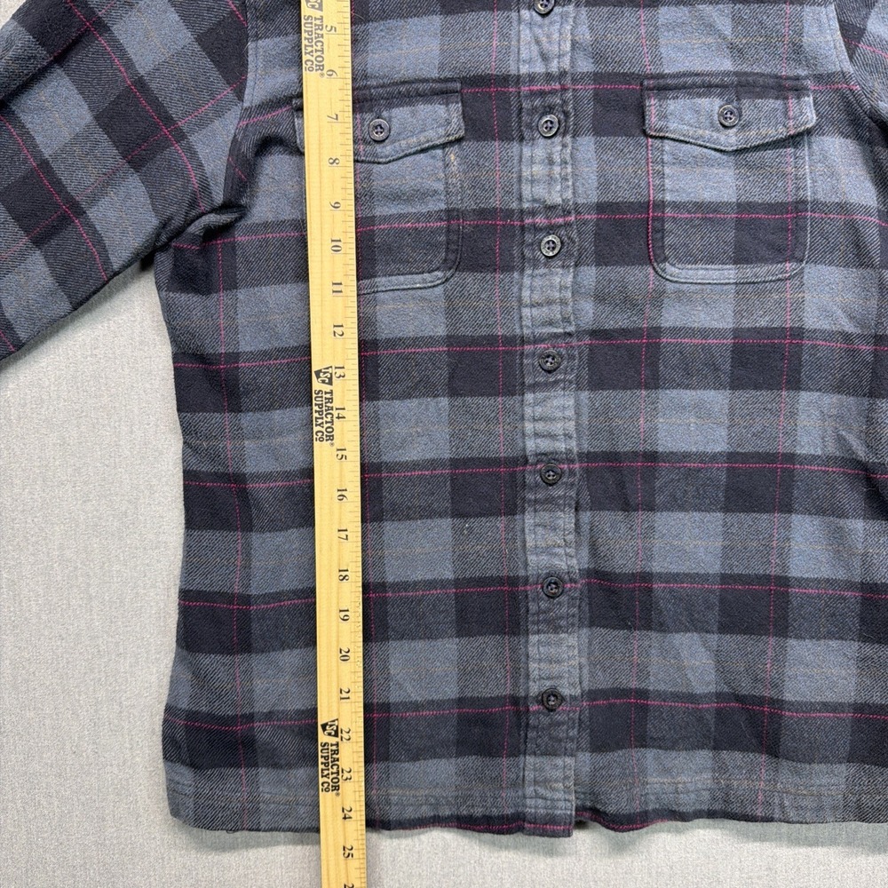 Patagonia Women's Organic Cotton Long-Sleeved Fjord Flannel Shirt‎ Size 6 - Picture 5 of 8